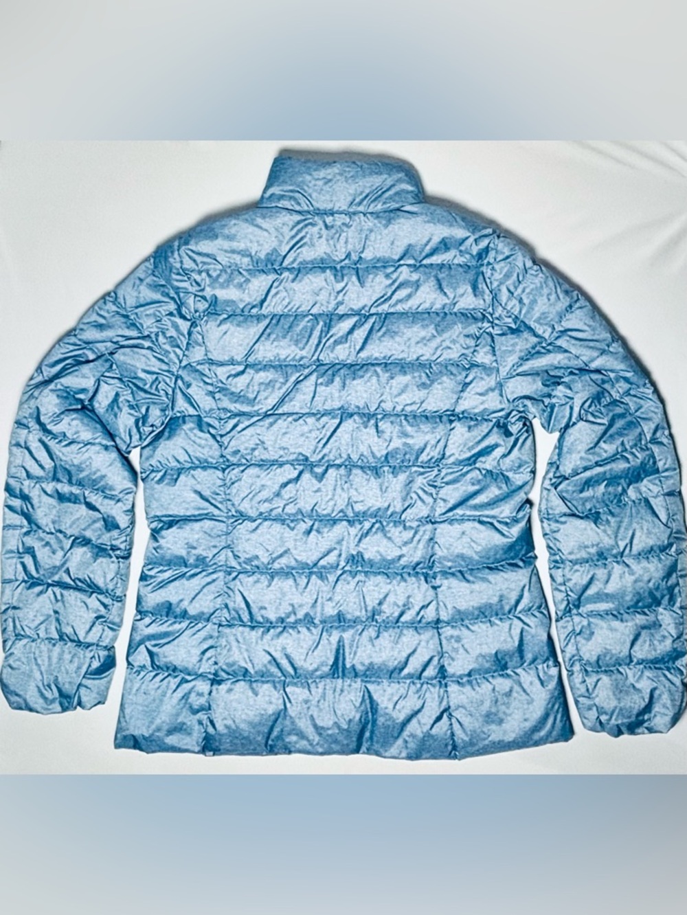 Eddie Bauer CirrusLite Down Jacket Women's Medium Full Zip Light Blue Very Good - Picture 2 of 2